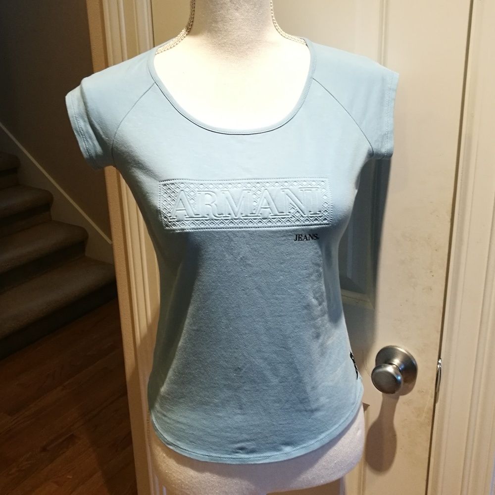 Armani Jeans Light Blue Tee #089